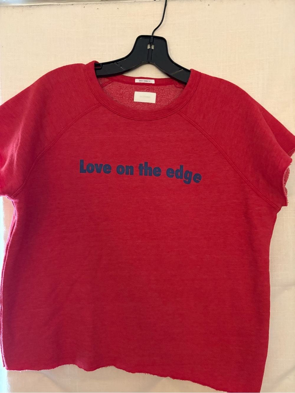 MOTHER: Red Graphic Sweatshirt  - Love on the Edge